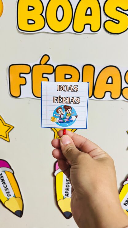 Painel de Porta “Boas Férias” + Lembrancinhas Exclusivas - Imagem 3