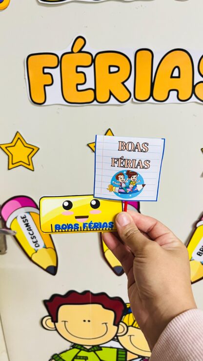 Painel de Porta “Boas Férias” + Lembrancinhas Exclusivas - Imagem 4