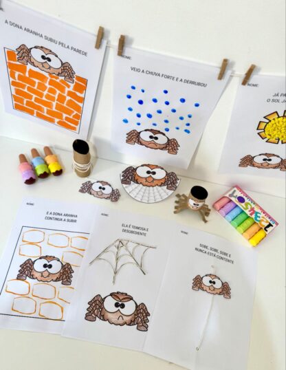 Kit de Atividades de Artes – Tema Dona Aranha