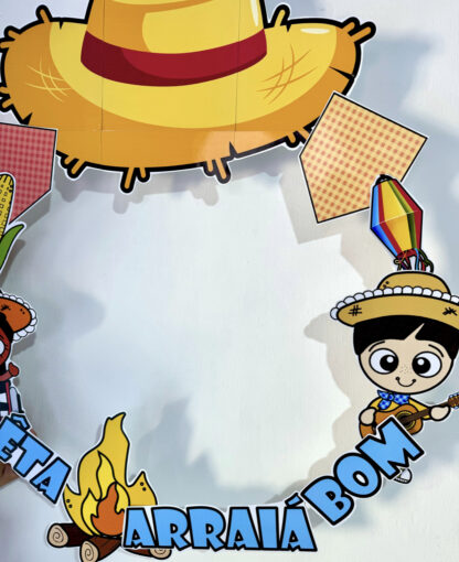 Decoração com bambolê para festa junina - Imagem 2