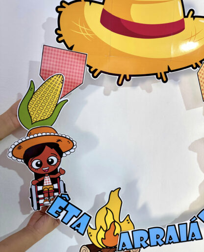 Decoração com bambolê para festa junina - Imagem 3