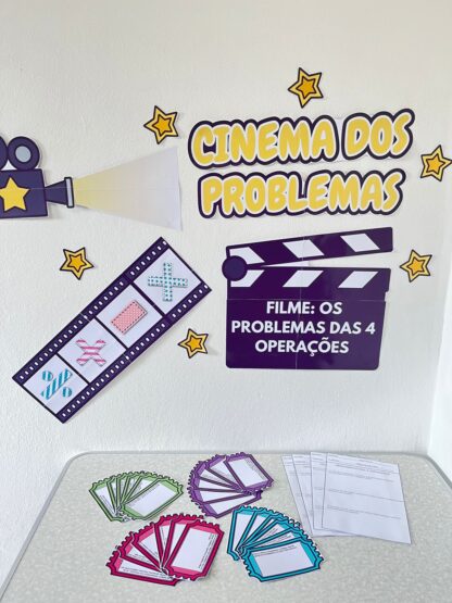 Painel Cinema dos Problemas – Matemática Divertida com as 4 Operações