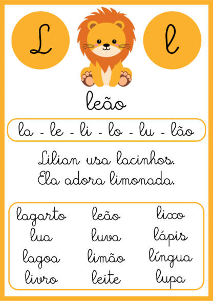 Ficha de leitura cursiva - Imagem 2
