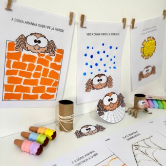 Kit de Atividades de Artes tema Dona Aranha