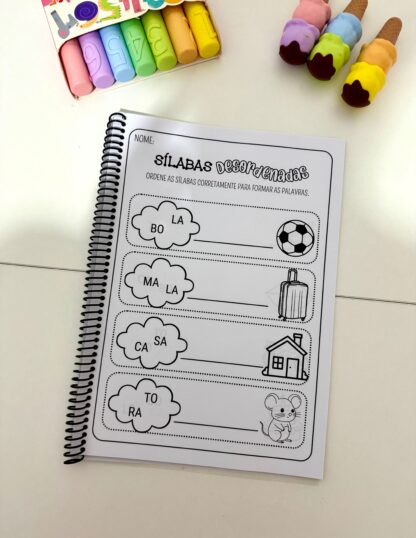 Kit de Apostilas Sílabas Desordenadas- Sílabas simples e complexas - Imagem 6