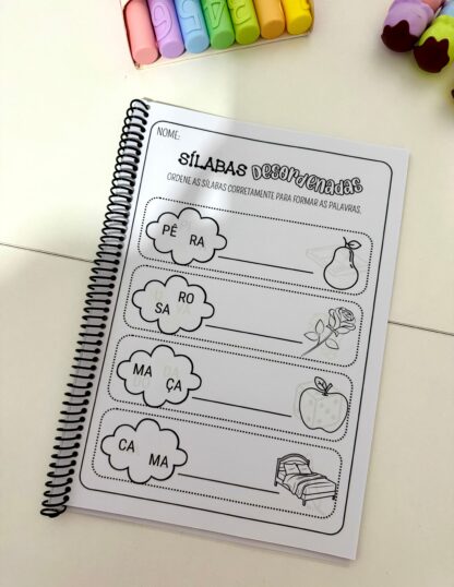 Kit de Apostilas Sílabas Desordenadas- Sílabas simples e complexas - Imagem 8