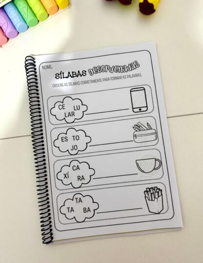 Kit de Apostilas Sílabas Desordenadas- Sílabas simples e complexas - Imagem 9