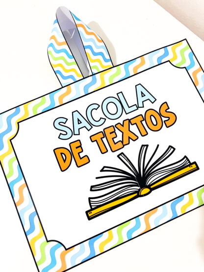 Sacola de Textos em Letra Cursiva
