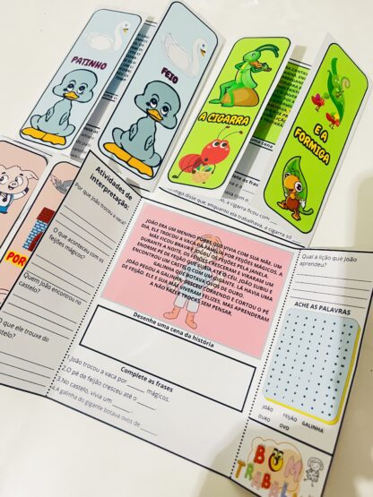 4 FLIPBOOKS INFANTIS COM CONTOS CLÁSSICOS - INTERPRETAÇÃO DE TEXTO! - Imagem 3