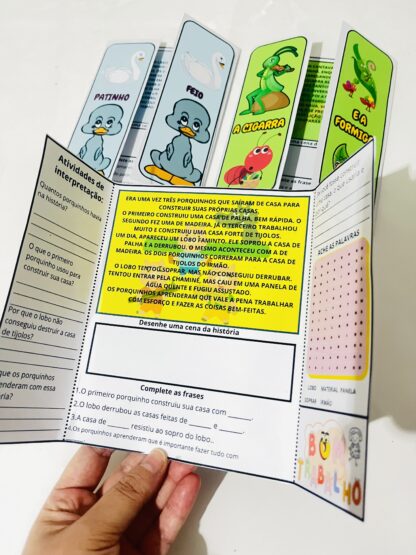 4 FLIPBOOKS INFANTIS COM CONTOS CLÁSSICOS - INTERPRETAÇÃO DE TEXTO! - Imagem 4