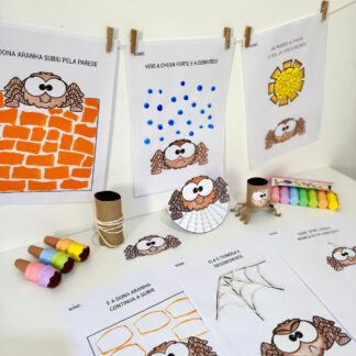 Kit de atividades de artes Dona Aranha