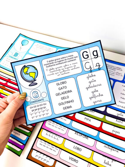 Fichas para Leitura Sílabas Simples e Complexas - Imagem 8