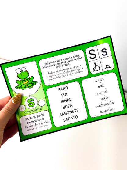 Fichas para Leitura Sílabas Simples e Complexas - Imagem 5