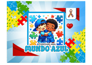 LIVRO COLORIR AUTISMO – 52 PÁGINAS