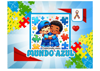 LIVRO COLORIR AUTISMO - 52 PÁGINAS