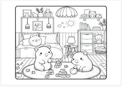 COLORIR CAPIVARA 52 PÁG - Imagem 4