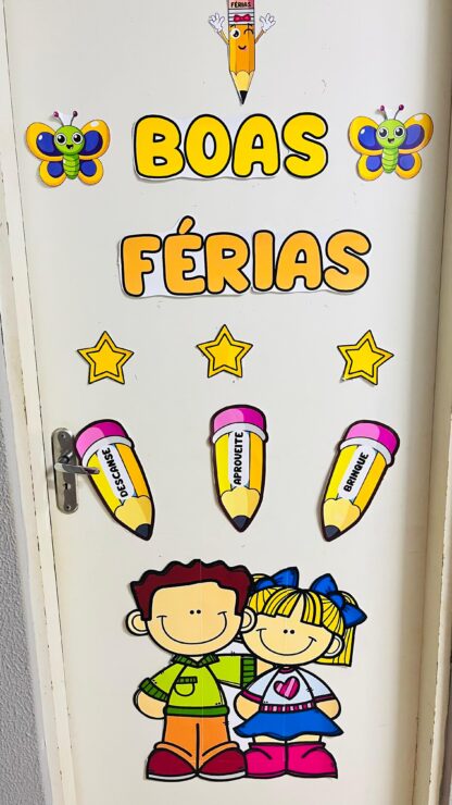 Painel de Porta boas férias!