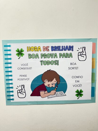 Painel Boa Prova – Incentivo e Carinho no Dia da Avaliação!