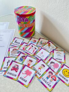 Lata dos Verbos – Cards + Atividades Imprimíveis para Ensino Lúdico