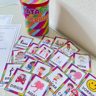 Lata dos Verbos – Cards + Atividades Imprimíveis para Ensino Lúdico