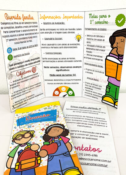 Folder Reunião de Pais e Responsáveis
