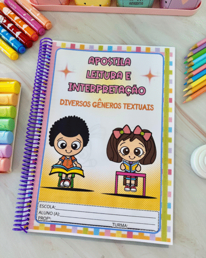 APOSTILA PARA TRABALHAR LEITURA E INTERPRETAÇÃO DE TEXTOS DE DIFERENTES GÊNEROS TEXTUAIS - Imagem 2