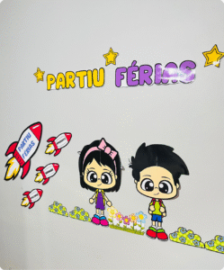 Painel Partiu Férias PDF + Lembrancinhas
