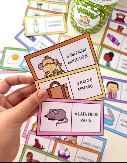 Dominó de frases- Sílabas simples - Imagem 4