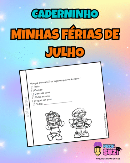 CADERNINHO MINHAS FÉRIAS DE JULHO - Imagem 5