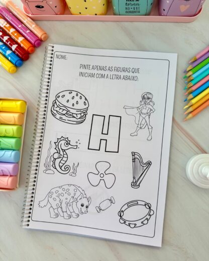 KIT COM 26 APOSTILAS DE ATIVIDADES PARA TRABALHAR AS LETRAS DO ALFABETO - Imagem 12