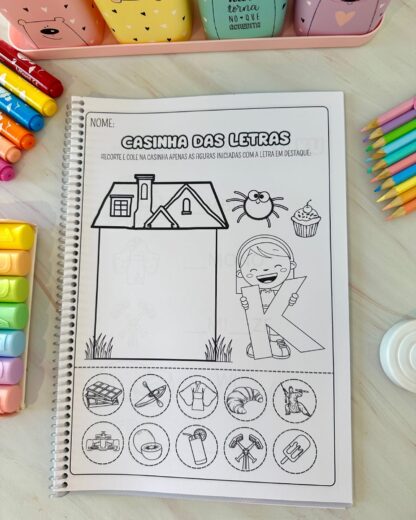 KIT COM 26 APOSTILAS DE ATIVIDADES PARA TRABALHAR AS LETRAS DO ALFABETO - Imagem 15