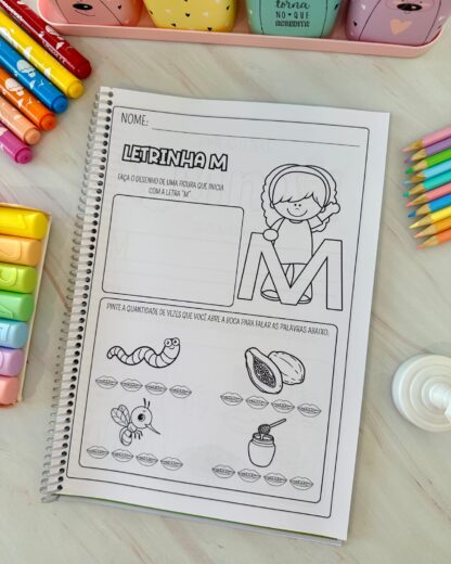 KIT COM 26 APOSTILAS DE ATIVIDADES PARA TRABALHAR AS LETRAS DO ALFABETO - Imagem 19