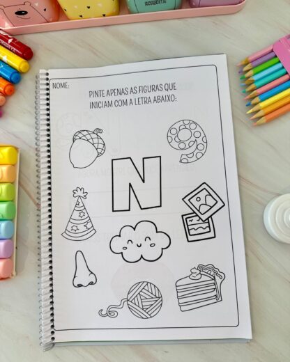 KIT COM 26 APOSTILAS DE ATIVIDADES PARA TRABALHAR AS LETRAS DO ALFABETO - Imagem 22