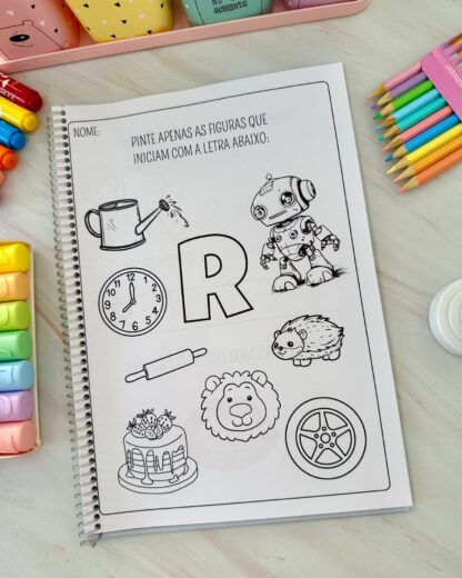 KIT COM 26 APOSTILAS DE ATIVIDADES PARA TRABALHAR AS LETRAS DO ALFABETO - Imagem 25