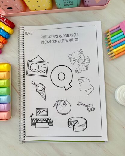KIT COM 26 APOSTILAS DE ATIVIDADES PARA TRABALHAR AS LETRAS DO ALFABETO - Imagem 26