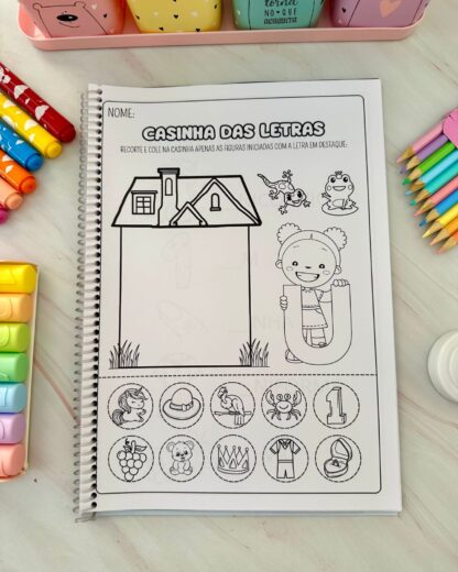 KIT COM 26 APOSTILAS DE ATIVIDADES PARA TRABALHAR AS LETRAS DO ALFABETO - Imagem 32