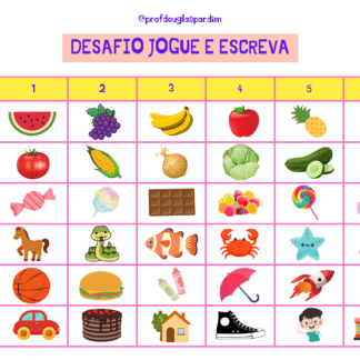 DESAFIO JOGUE E ESCREVA