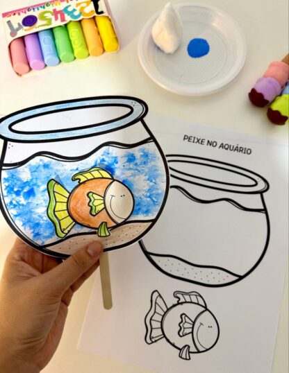 Atividade Peixe no Aquário – Coordenação Motora e Criatividade na Educação Infantil