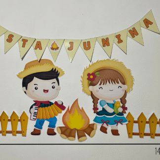 Painel e moldura para foto festa junina