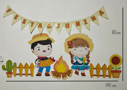 Painel e moldura para foto festa junina