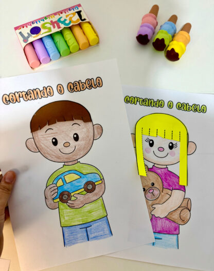 Atividade cortando o cabelo - Imagem 8