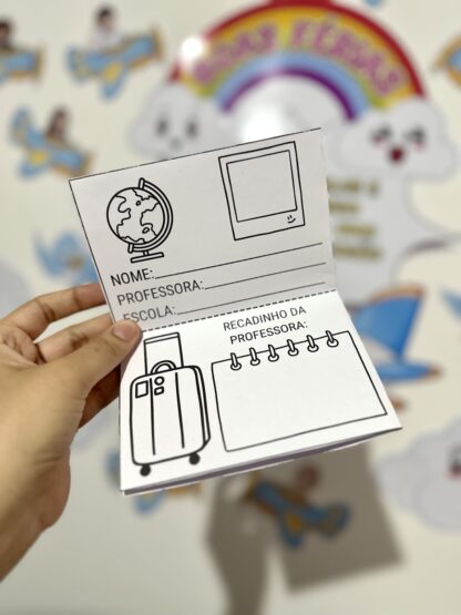  Kit Férias| Painel, Lembrancinhas, Passaporte | Kit Recesso Escolar - Imagem 6