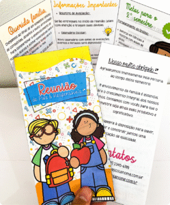 Folder Reunião de Pais Editável
