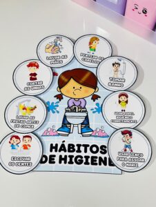 Luva hábitos de higiene