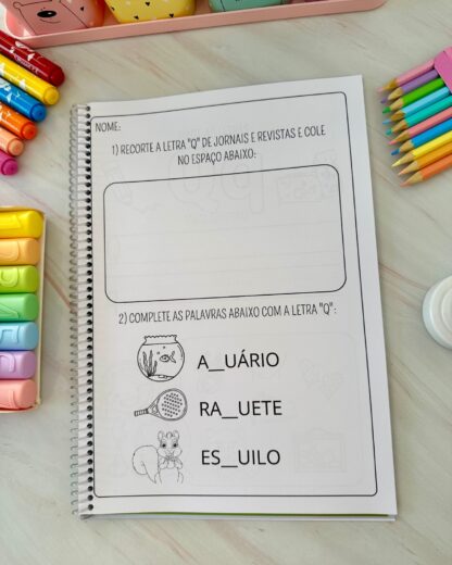 APOSTILA PARA TRABALHAR A LETRA Q - Imagem 4