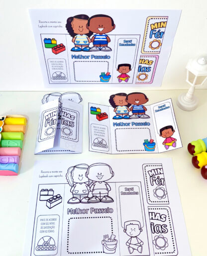 LAPBOOK Minhas férias - Imagem 6