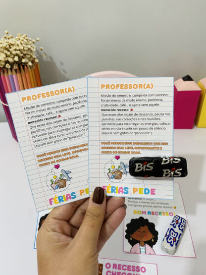Cartões de Recesso/ Férias para Professores - Imagem 6