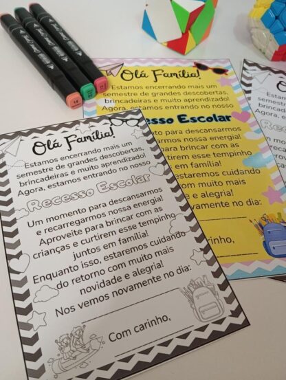 Cartão para recesso escolar - Imagem 5