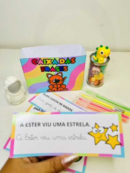 Caixa das Frases – Leitura em Cursiva e Bastão para Alfabetização - Imagem 5