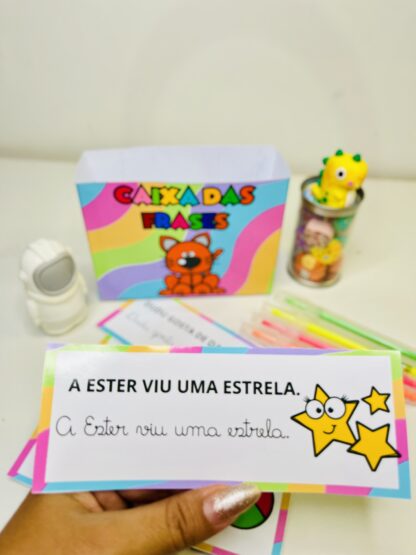 Caixa das Frases – Leitura em Cursiva e Bastão para Alfabetização - Imagem 3
